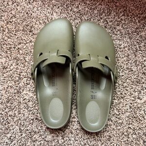 Birkenstock Olive Green Clogs